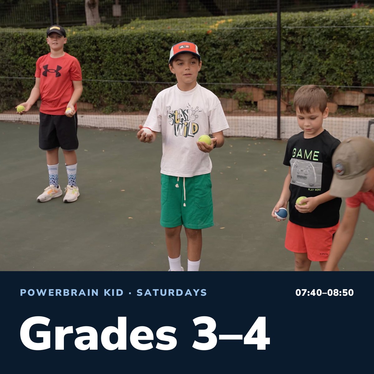 Powerbrain Kid, Grades 3–4, Saturdays 07:40–08:50