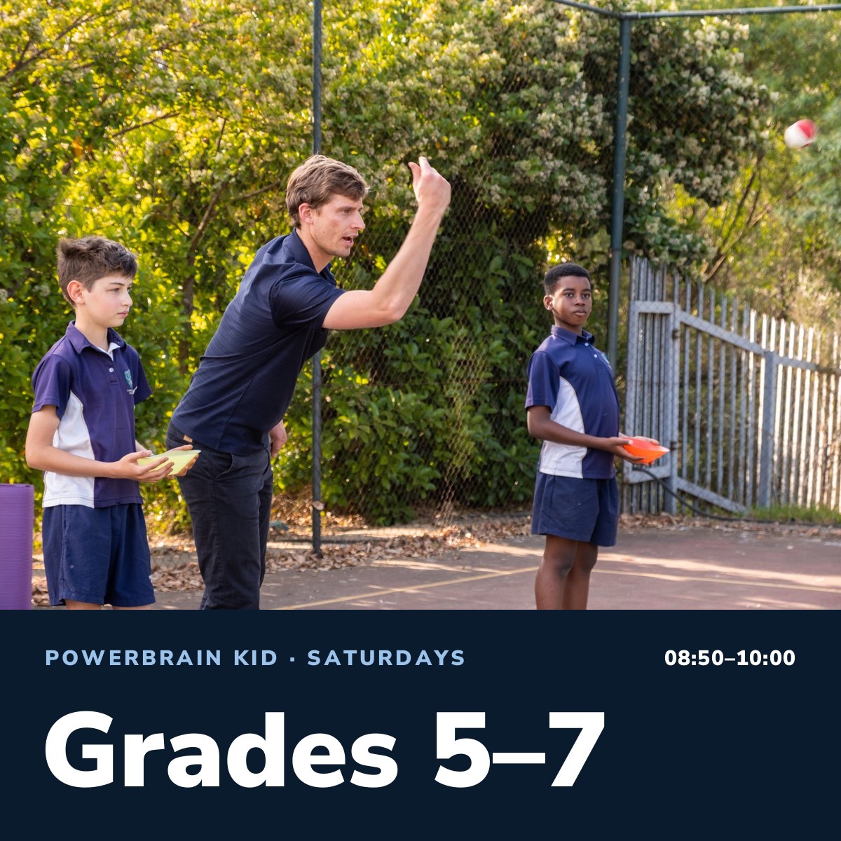 Powerbrain Kid, Grades 5–7, Saturdays 08:50–10:00